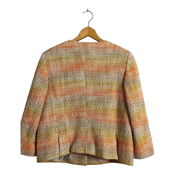 Talbots Pastel Tweed Womens Blazer 14 Career Professional Wear to Work Office - Picture 6 of 8